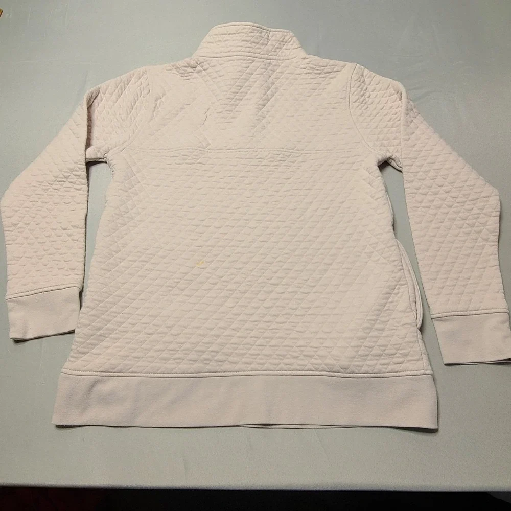 Outpost Makers Sweater Medium Quilted Henley Buttons Logo Classic‎